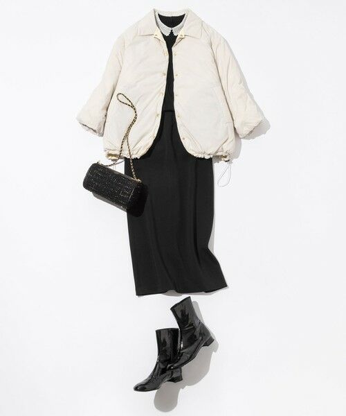 L size ONWARD(大きいサイズ) / エルサイズオンワード ニット・セーター | 【CLASSY.掲載/洗える】エンブロイダリー ジオメトリックレースコンビ ニット | 詳細17