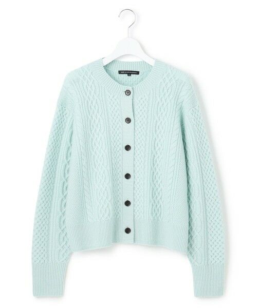 L size ONWARD(大きいサイズ) / エルサイズオンワード カーディガン・ボレロ | 【洗える】カシミヤブレンド ケーブルニットカーディガン | 詳細13