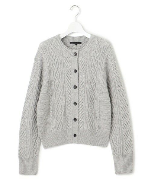 L size ONWARD(大きいサイズ) / エルサイズオンワード カーディガン・ボレロ | 【洗える】カシミヤブレンド ケーブルニットカーディガン | 詳細25