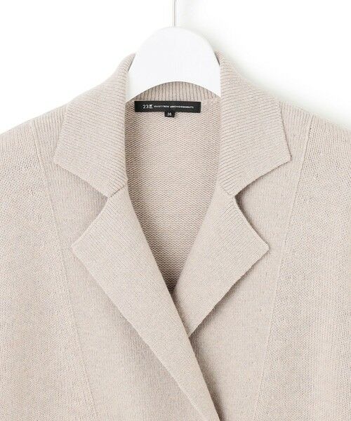 L size ONWARD(大きいサイズ) / エルサイズオンワード テーラードジャケット | 【見上愛さん着用/Oggi掲載】カシミヤブレンド ニット ジャケット | 詳細7