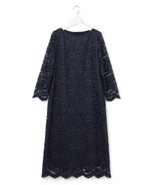 L size ONWARD(大きいサイズ) / エルサイズオンワード ドレス | 【APPLAUDIR】シャイニーフラワーレース ドレス | 詳細10