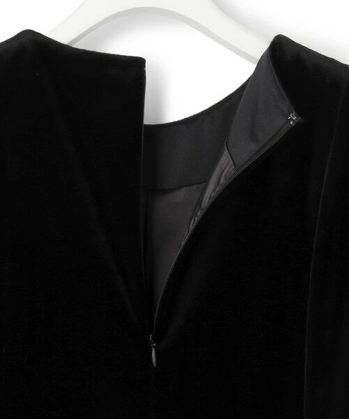 L size ONWARD(大きいサイズ) / エルサイズオンワード ドレス | 【APPLAUDIR】ベロアコンビ ドレス | 詳細10