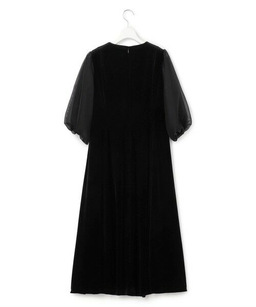 L size ONWARD(大きいサイズ) / エルサイズオンワード ドレス | 【APPLAUDIR】ベロアコンビ ドレス | 詳細11