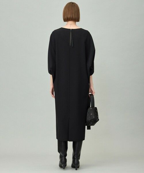 L size ONWARD(大きいサイズ) / エルサイズオンワード ロング・マキシ丈ワンピース | 【洗える】 ウールライクストレッチ ドルマンスリーブワンピース | 詳細10