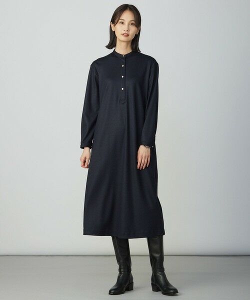 L size ONWARD(大きいサイズ) / エルサイズオンワード ミニ丈・ひざ丈ワンピース | ウールスムース ワンピース | 詳細19