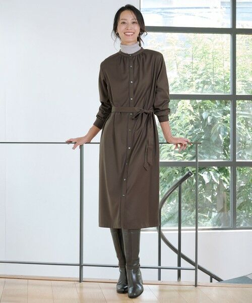 L size ONWARD(大きいサイズ) / エルサイズオンワード ドレス | ギャバストレッチ ワンピース | 詳細15