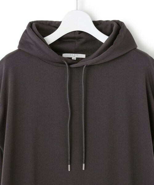 L size ONWARD(大きいサイズ) / エルサイズオンワード ロング・マキシ丈ワンピース | 【SLOW/一部店舗限定】コットンライクテリー フーディー ワンピース | 詳細4