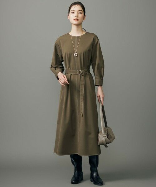 L size ONWARD(大きいサイズ) / エルサイズオンワード ロング・マキシ丈ワンピース | 【17号サイズまで展開】デニムライクツイル ワンピース | 詳細1