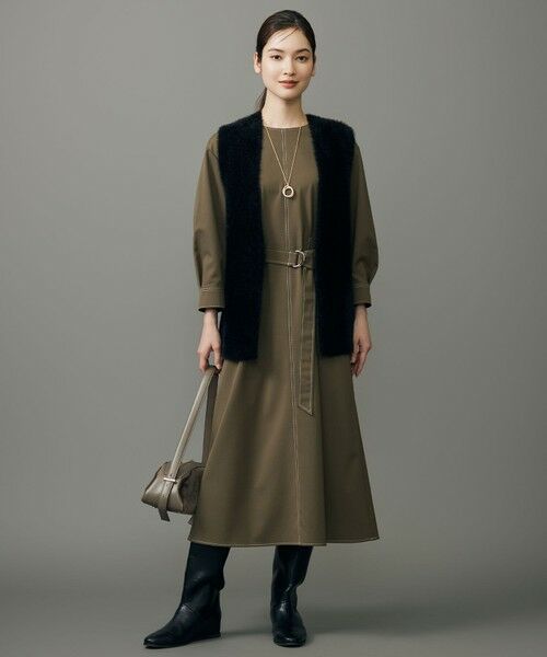 L size ONWARD(大きいサイズ) / エルサイズオンワード ロング・マキシ丈ワンピース | 【17号サイズまで展開】デニムライクツイル ワンピース | 詳細2