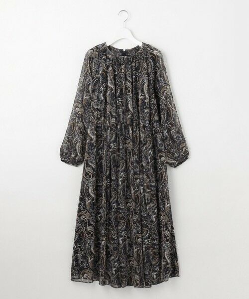 L size ONWARD(大きいサイズ) / エルサイズオンワード ロング・マキシ丈ワンピース | 【SHIHOさん着用】ペイズリープリント ワンピース | 詳細19