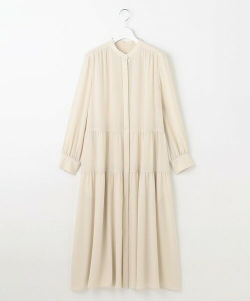 L size ONWARD(大きいサイズ) / エルサイズオンワード ドレス | シルキータッチティアード ドレス | 詳細4