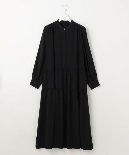 L size ONWARD(大きいサイズ) / エルサイズオンワード ドレス | シルキータッチティアード ドレス | 詳細15