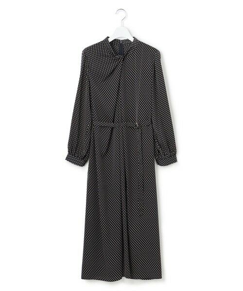 L size ONWARD(大きいサイズ) / エルサイズオンワード ロング・マキシ丈ワンピース | 【洗える】グラデーションドットプリント ワンピース | 詳細4