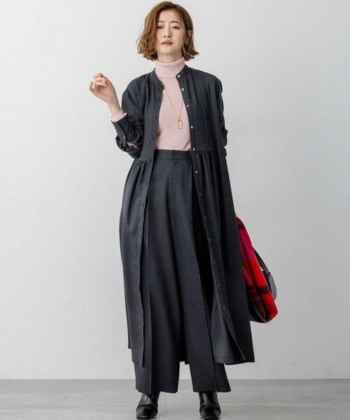 L size ONWARD(大きいサイズ) / エルサイズオンワード ロング・マキシ丈ワンピース | 【洗える】TWビエラ ブザム ワンピース | 詳細2