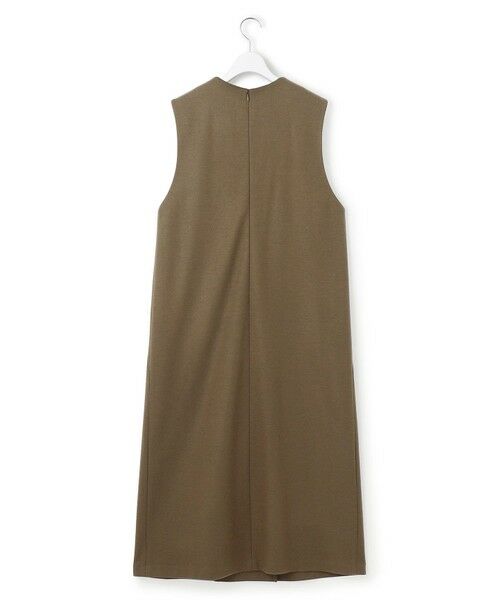 L size ONWARD(大きいサイズ) / エルサイズオンワード ロング・マキシ丈ワンピース | ウールミルドジャージー ボックスタック ジャンパースカート | 詳細12