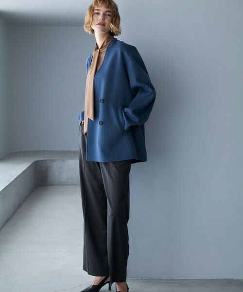 L size ONWARD(大きいサイズ) / エルサイズオンワード その他パンツ | 【洗える】T/Wブロード ワイドストレートパンツ | 詳細27