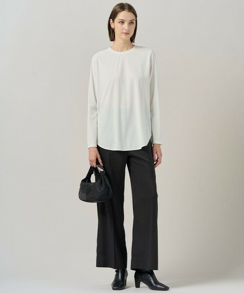 L size ONWARD(大きいサイズ) / エルサイズオンワード カーゴパンツ | 【スマートバック仕様・洗える】ストレッチダブルサテン カーゴパンツ | 詳細11