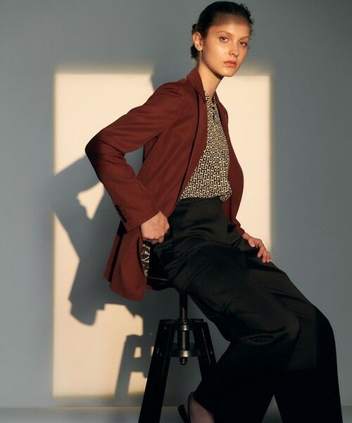 L size ONWARD(大きいサイズ) / エルサイズオンワード カーゴパンツ | 【スマートバック仕様・洗える】ストレッチダブルサテン カーゴパンツ | 詳細7