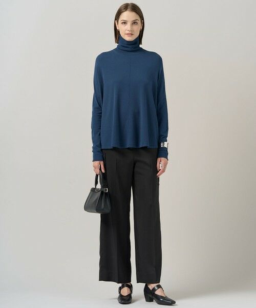 L size ONWARD(大きいサイズ) / エルサイズオンワード カーゴパンツ | 【スマートバック仕様・洗える】ストレッチダブルサテン カーゴパンツ | 詳細8