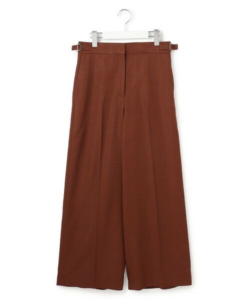 L size ONWARD(大きいサイズ) / エルサイズオンワード その他パンツ | 【30th ANNIVERSARY】ヴィスコースウールツイル ワイドパンツ | 詳細5