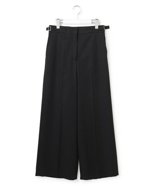 L size ONWARD(大きいサイズ) / エルサイズオンワード その他パンツ | 【30th ANNIVERSARY】ヴィスコースウールツイル ワイドパンツ | 詳細18