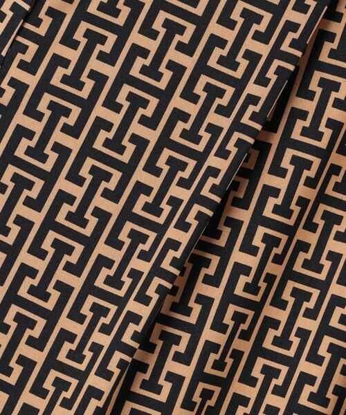 L size ONWARD(大きいサイズ) / エルサイズオンワード その他パンツ | 【30th ANNIVERSARY】 モノグラムプリントスムース ワイドパンツ | 詳細10