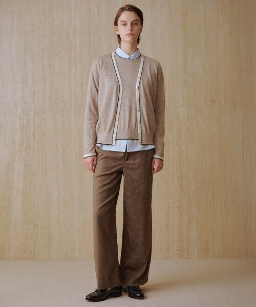 L size ONWARD(大きいサイズ) / エルサイズオンワード その他パンツ | マイクロライトスエード ワイド パンツ | 詳細2