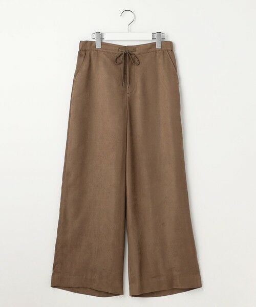 L size ONWARD(大きいサイズ) / エルサイズオンワード その他パンツ | マイクロライトスエード ワイド パンツ | 詳細10