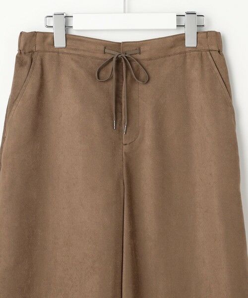 L size ONWARD(大きいサイズ) / エルサイズオンワード その他パンツ | マイクロライトスエード ワイド パンツ | 詳細12