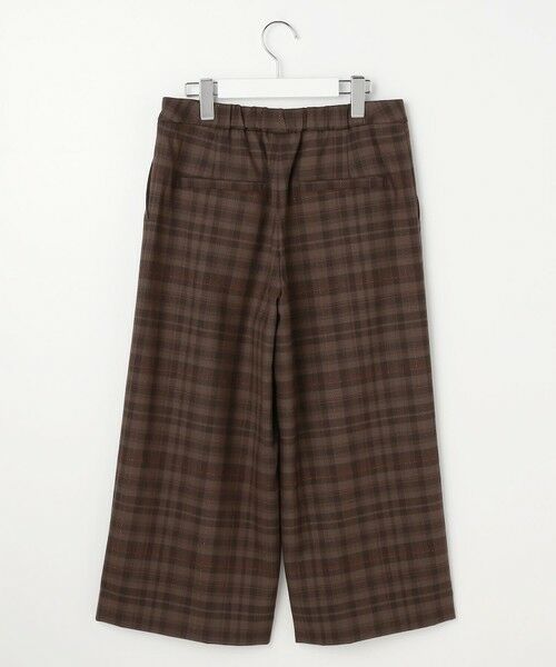 L size ONWARD(大きいサイズ) / エルサイズオンワード その他パンツ | milledタータンラメチェック クロップド パンツ | 詳細4