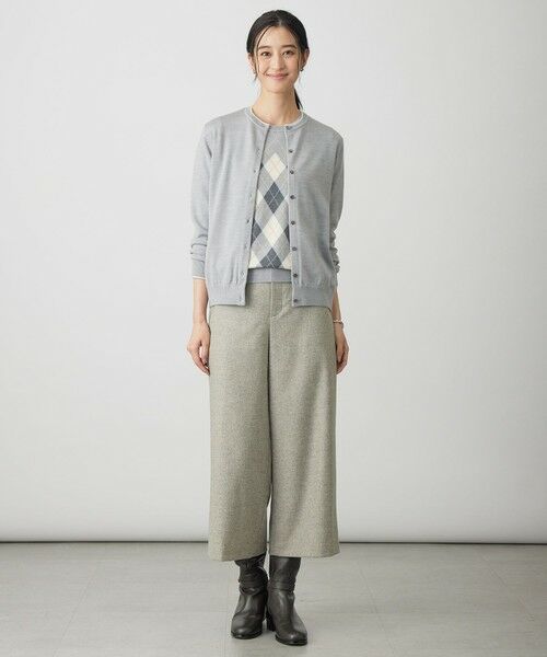 L size ONWARD(大きいサイズ) / エルサイズオンワード その他パンツ | ラメツイード クロップド パンツ | 詳細2