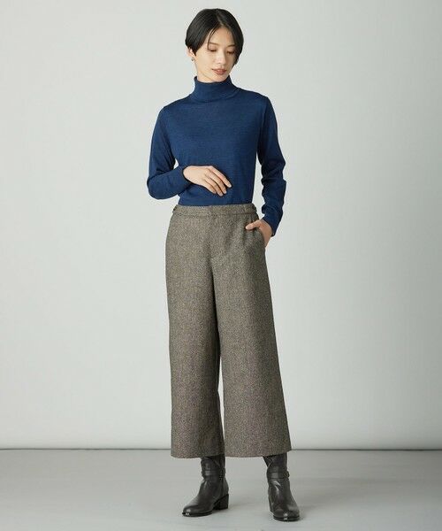 L size ONWARD(大きいサイズ) / エルサイズオンワード その他パンツ | ラメツイード クロップド パンツ | 詳細29