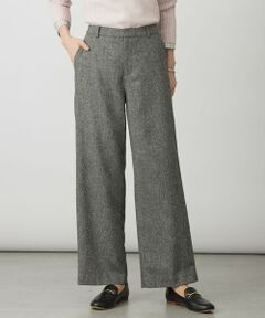 L size ONWARD(大きいサイズ) / エルサイズオンワード その他パンツ | ラメツイード セミワイド パンツ