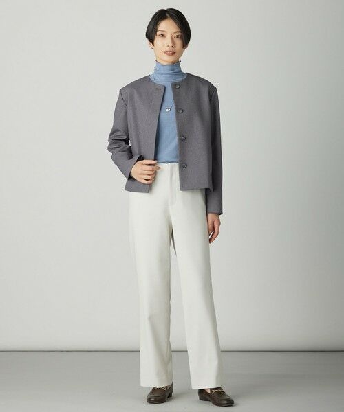 L size ONWARD(大きいサイズ) / エルサイズオンワード その他パンツ | 【WEB限定カラーあり】ツムギートflannel ストレート パンツ | 詳細10