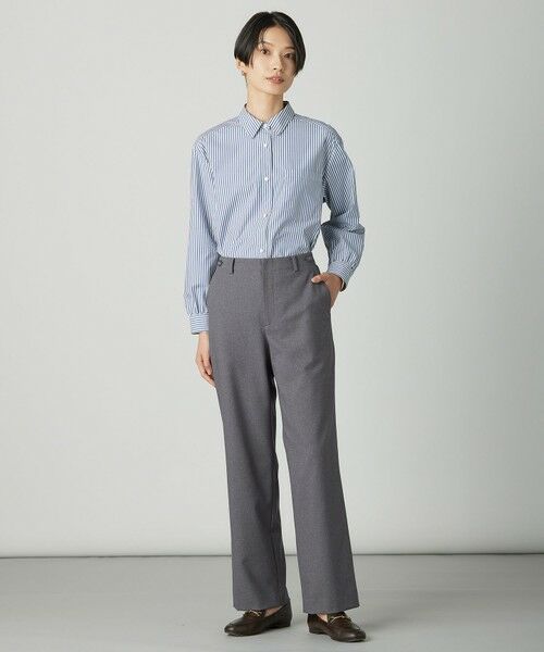 L size ONWARD(大きいサイズ) / エルサイズオンワード その他パンツ | 【WEB限定カラーあり】ツムギートflannel ストレート パンツ | 詳細12