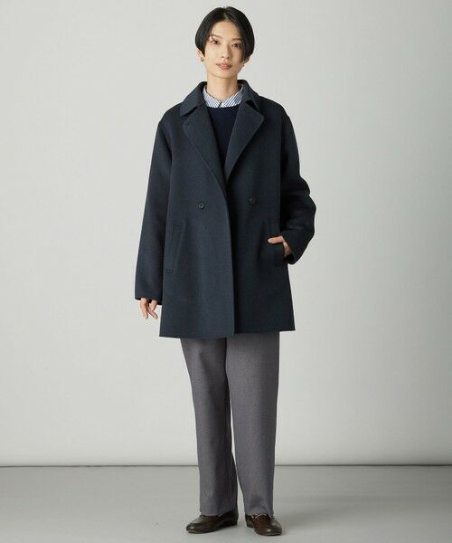 L size ONWARD(大きいサイズ) / エルサイズオンワード その他パンツ | 【WEB限定カラーあり】ツムギートflannel ストレート パンツ | 詳細14