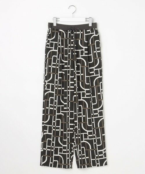 L size ONWARD(大きいサイズ) / エルサイズオンワード その他パンツ | 【17号サイズまで展開・カタログ掲載】ジオメトリックレトロプリント パンツ | 詳細22
