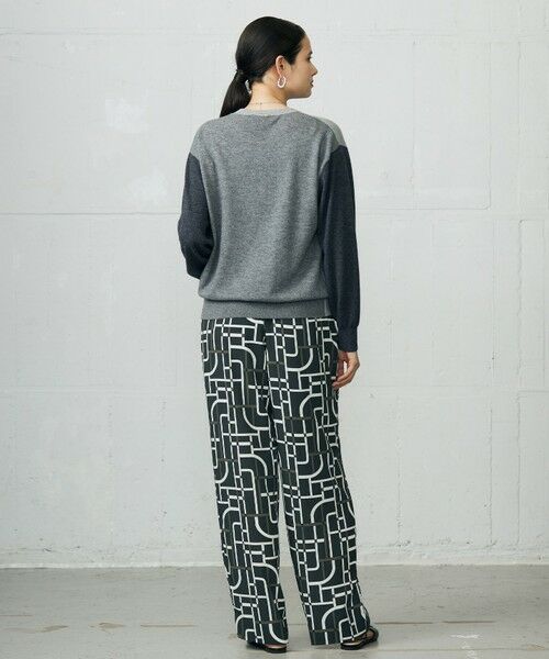 L size ONWARD(大きいサイズ) / エルサイズオンワード その他パンツ | 【17号サイズまで展開・カタログ掲載】ジオメトリックレトロプリント パンツ | 詳細18