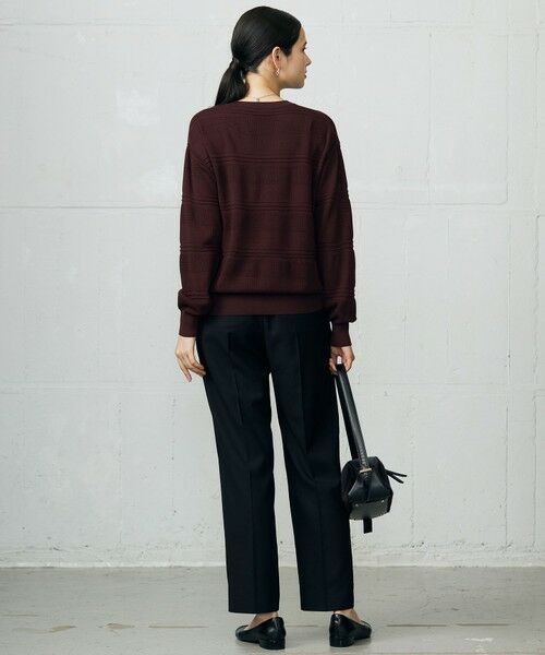 L size ONWARD(大きいサイズ) / エルサイズオンワード その他パンツ | 【SHIHOさん着用】TRスラブツイルテーパード パンツ | 詳細23