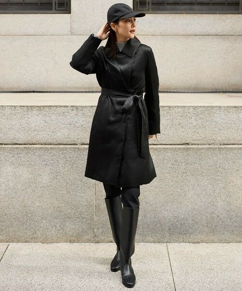 L size ONWARD(大きいサイズ) / エルサイズオンワード その他パンツ | 【19号サイズまで展開】TRギャバ裏起毛テーパード パンツ | 詳細24