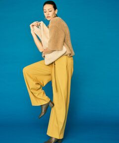 L size ONWARD(大きいサイズ) / エルサイズオンワード その他パンツ | 【カタログ掲載】Peソフトツイルラップワイド パンツ