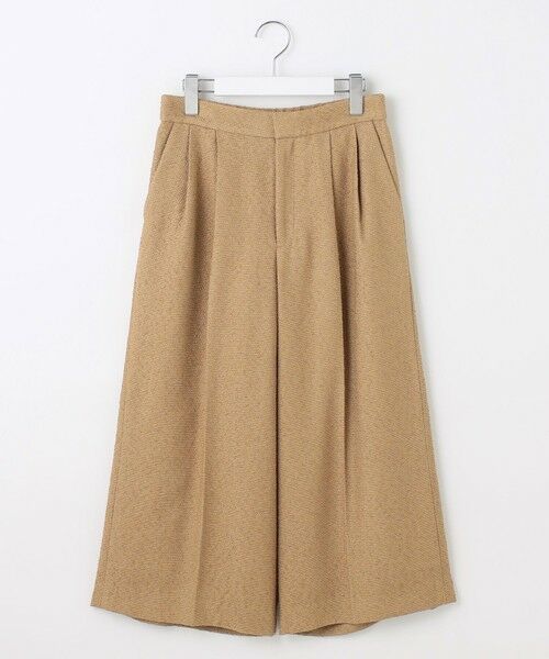 L size ONWARD(大きいサイズ) / エルサイズオンワード その他パンツ | 【17号サイズまで展開・SHIHOさん着用】ブライトリングツイード2タッククロップド パンツ | 詳細15