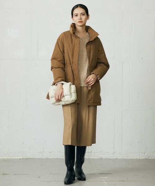 L size ONWARD(大きいサイズ) / エルサイズオンワード その他パンツ | 【17号サイズまで展開・SHIHOさん着用】ブライトリングツイード2タッククロップド パンツ | 詳細14