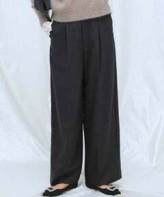 【滝沢眞規子さん着用/VERY掲載/洗える】TWビエラ タック ワイド パンツ
