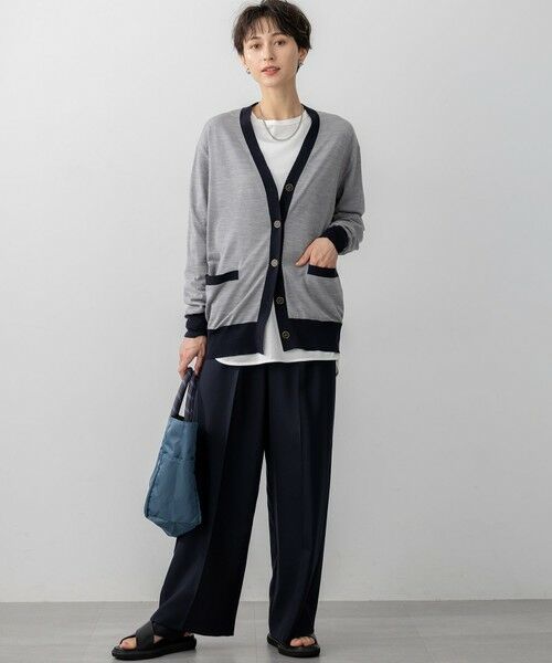 L size ONWARD(大きいサイズ) / エルサイズオンワード その他パンツ | 【滝沢眞規子さん着用/VERY掲載/洗える】TWビエラ タック ワイド パンツ | 詳細25