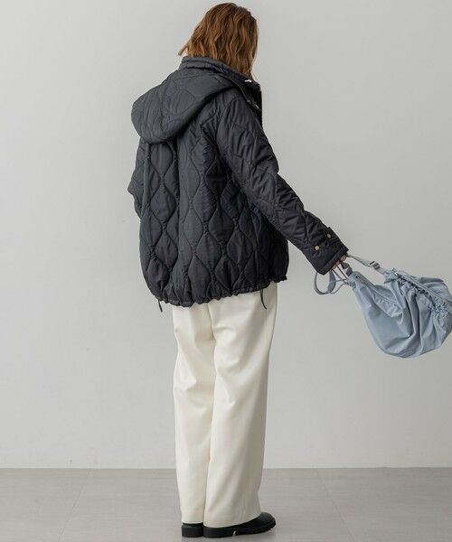 L size ONWARD(大きいサイズ) / エルサイズオンワード その他パンツ | 【洗える】ナチュラルストレッチサキソニー ベイカー ドロスト パンツ | 詳細7