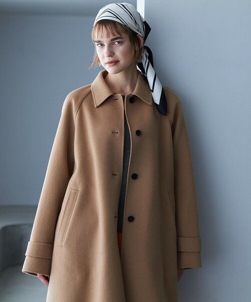 L size ONWARD(大きいサイズ) / エルサイズオンワード ステンカラーコート | WoolRever  ステンカラーコート | 詳細1