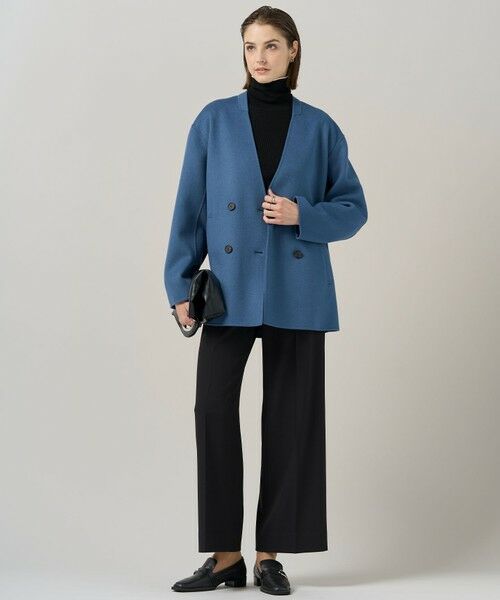 L size ONWARD(大きいサイズ) / エルサイズオンワード その他アウター | WoolRever ノーカラーショートコート | 詳細4