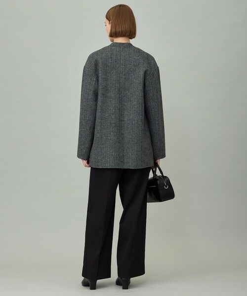 L size ONWARD(大きいサイズ) / エルサイズオンワード その他アウター | WoolRever ノーカラーショートコート | 詳細16