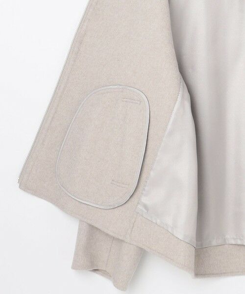 L size ONWARD(大きいサイズ) / エルサイズオンワード その他アウター | ウールナイロンリバー ノーカラー コート | 詳細11